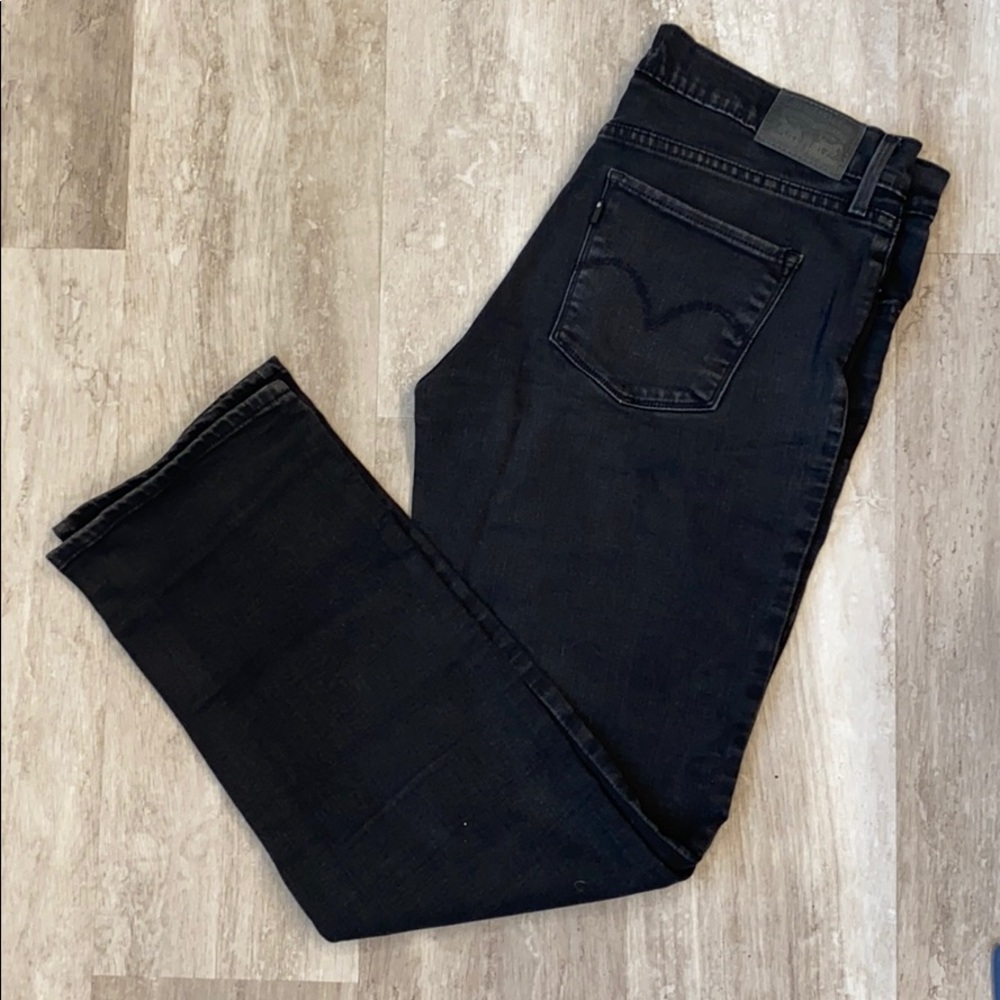 Levi’s 314 Shaping Straight Jeans—Black